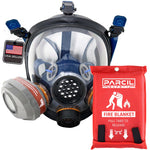 PD-101 Organic Vapor Air Purifying Respirator Mask - FREE PD-452 Emergency Fire Extinguisher Blanket! Image