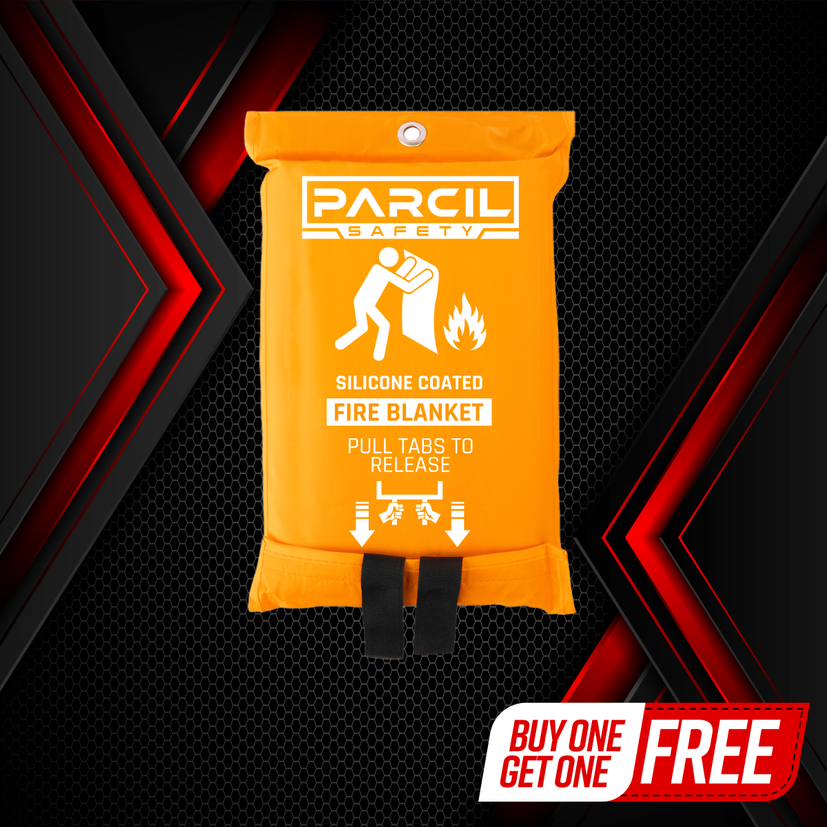 SB - 100 Small Silicone Coated Fire Blank (40 in. x 40 in.) - Parcil SafetyFire SafetyFire SafetyParcil Safety