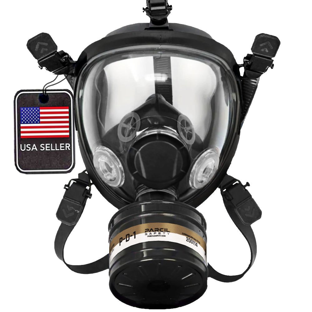 ST - 100X Clear Full - Face Survival Gas Mask with Organic Vapor and Particulate Protection - Parcil SafetyGas MasksGas MasksParcil Safety