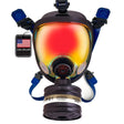ST-100X Inferno Red Mirrored - Full Face Respirator Gas Mask with Organic Vapor and Particulate Filtration Image