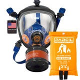ST-100X Organic Vapor Survival Gas Mask - FREE SB-500 Silicone Emergency Fire Escape Blanket!
