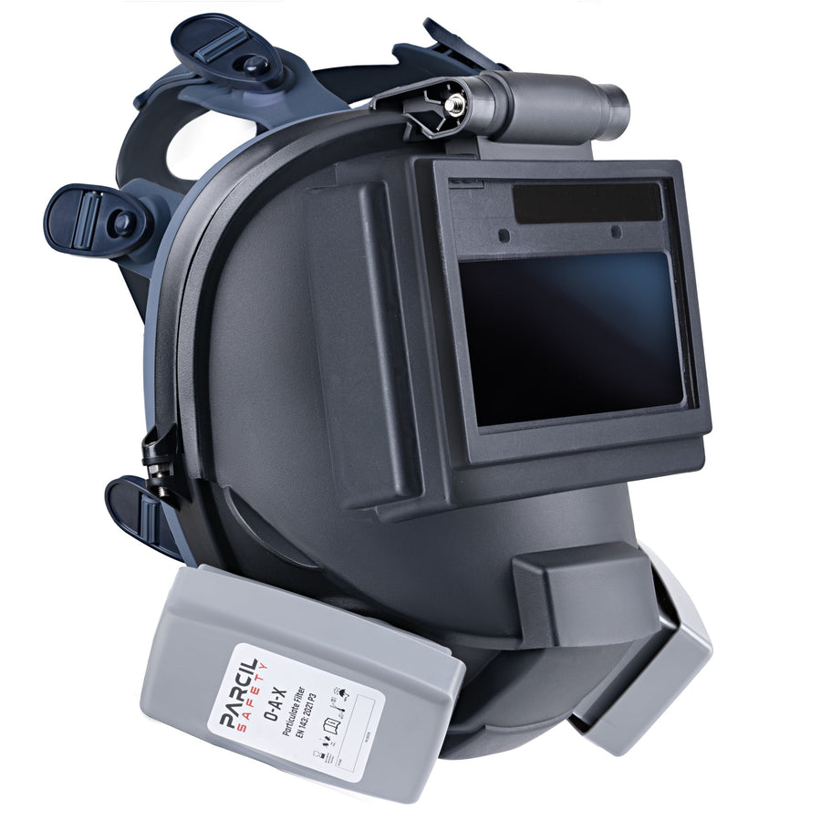 WF - 101 Pro Welding & Grinding Industrial Full - Face Respirator with Auto - Darkening Lens and O - A - X Cartridge - Parcil SafetyParcil Safety