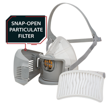 Load image into Gallery viewer, AG-100 Half Face Respirator Mask with Particulate Filtration